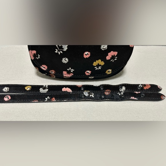 COACH 1941 Saddle Bag 23 Hair-On Calf Leather in Floral Print Crossbody - Picture 11 of 16